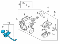 OEM 2022 Hyundai Elantra RESERVOIR-MASTER CYLINDER Diagram - 58511-BY000