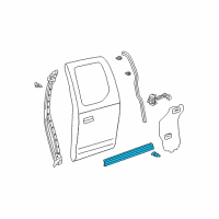 OEM 2005 Toyota Tundra Lower Weatherstrip Diagram - 67887-0C010