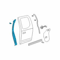 OEM Toyota Tundra Front Weatherstrip Diagram - 67872-0C010