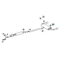OEM Toyota Muffler & Pipe Hanger Diagram - 17577-25010