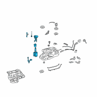 OEM Lexus RX350 Tube Assy, Fuel Suction W/Pump & Gage Diagram - 77020-0E021