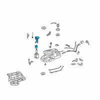 OEM 2015 Lexus RX350 Plate Sub-Assy, Fuel Suction Diagram - 77024-0E030