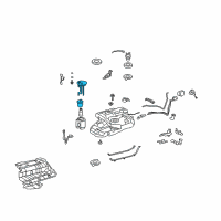 OEM 2014 Lexus RX350 Plate Sub-Assy, Fuel Suction Diagram - 77024-0E030