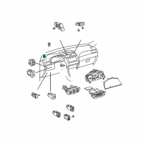 OEM 2001 Toyota Sienna Sun Load Sensor Diagram - 88625-33150