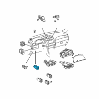 OEM Toyota Tundra Warning Switch Diagram - 84746-AA010