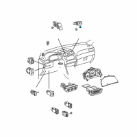 OEM Toyota Bulb Diagram - 90011-01047