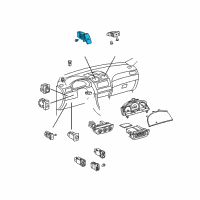 OEM 2005 Toyota Solara Hazard Switch Diagram - 84332-AA010