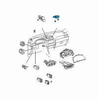 OEM 2004 Toyota Solara Seat Heat Switch Diagram - 84751-AA010