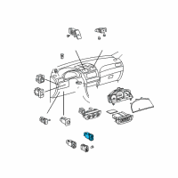 OEM Toyota Solara Window Switch Diagram - 84810-06021