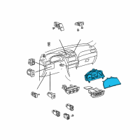 OEM 2006 Toyota Solara Cluster Assembly Diagram - 83800-AA010