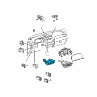 OEM 2007 Toyota Solara Temperature Control Diagram - 55902-06161