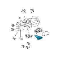 OEM Toyota Solara Dash Control Unit Diagram - 55900-AA011