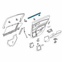 OEM Acura RLX Weatherstrip, Right Rear Door (Inner) Diagram - 72835-TY2-A01