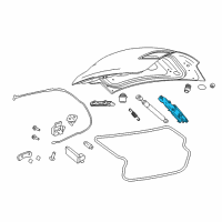 OEM 2017 Chevrolet SS Hinge Diagram - 92270113