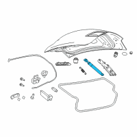 OEM 2016 Chevrolet SS Support Strut Diagram - 92294266