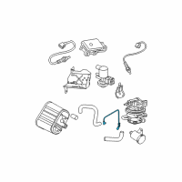 OEM 2003 Jeep Wrangler Hose-Leak Detection Pump To FILT Diagram - 52109507AB