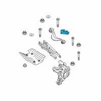 OEM BMW 840i Bracket, Wheelspeed Sensor Diagram - 34-52-6-886-993