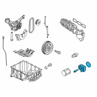 OEM 2014 Ford Fiesta Oil Cooler Assembly Diagram - CM5Z-6B856-A