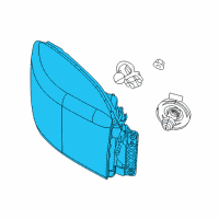 OEM Ram 3500 Headlamp-Headlamp Park And Turn Diagram - 55277410AG