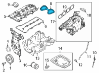 OEM 2020 Nissan Versa Gasket-Rocker Cover Diagram - 13270-5RB0C