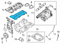 OEM 2020 Nissan Versa Rocker Cover Gasket Diagram - 13270-5RB0A