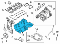 OEM 2021 Nissan Versa Pan Assy-Oil Diagram - 11110-5RB0B