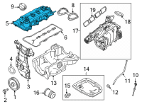 OEM Nissan Versa COVER ASSY - VALVE ROCKER Diagram - 13264-5RB2A