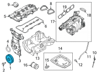 OEM 2021 Nissan Kicks PULLEY-CRANKSHF Diagram - 12303-5RB0A