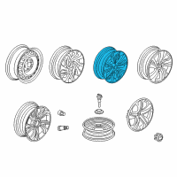 OEM 2020 Honda Civic DISK, ALUMINUM WHEEL (17X7J) (KOSEI) Diagram - 42700-TBA-AB3