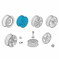 OEM 2017 Honda Civic Wheel, Disk Al 16X Diagram - 42700-TBG-A81