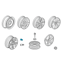 OEM 2019 Honda Civic Wheel Assembly, Aluminum (18X8J) (Resonater) (Kosei) Diagram - 42800-TBA-AD1