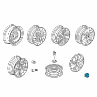 OEM 2020 Honda Civic Trim Assembly, Wheel (16X7J) Diagram - 44733-TBA-A25