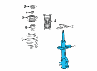 OEM 2022 Chevrolet Bolt EV Strut Diagram - 42759414