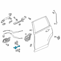 OEM 2018 Honda Pilot Checker Complete, Rear Diagram - 72880-TG7-A02