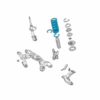 OEM 2003 Nissan Maxima Coil Springs Diagram - 543026Y300