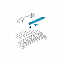 OEM 2009 Chevrolet Equinox High Mount Lamp Diagram - 25792000