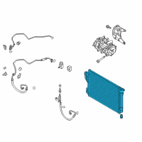 OEM Kia Optima Condenser Assembly-Cooler Diagram - 976064R001