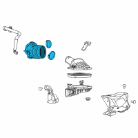 OEM 2017 Chevrolet Camaro Outlet Duct Diagram - 84486694