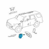 OEM Toyota Clock Spring Diagram - 84307-35010