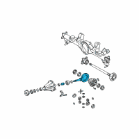 OEM 2002 Toyota 4Runner Pinion Assembly Diagram - 41201-80189