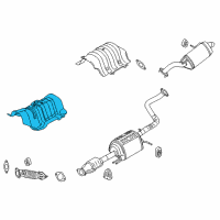 OEM Kia Soul Panel-Heat Protector Diagram - 28791B2000