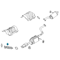 OEM 2019 Kia Soul Hanger-Exhaust Pipe Diagram - 28768B2000