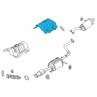 OEM Kia Soul Panel-Heat Protector Diagram - 28793B2000