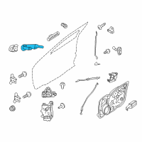 OEM Lincoln Zephyr Handle, Outside Diagram - AE5Z-5422404-AA