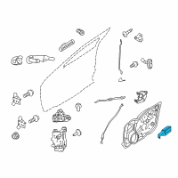 OEM Lincoln Zephyr Handle, Inside Diagram - BE5Z-5422601-B