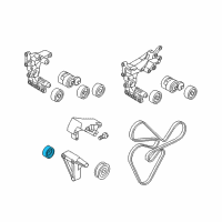 OEM 2016 Hyundai Santa Fe Sport Idler-Drive Belt Diagram - 25288-25001