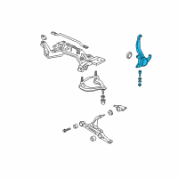 OEM 1997 Acura Integra Knuckle, Right Front (Abs) Diagram - 51210-SR3-N10