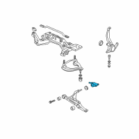 OEM Acura Integra Bush, Right Front Compliance Diagram - 51395-ST7-004