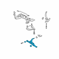OEM 2001 Acura Integra Arm Assembly, Right Front (Lower) Diagram - 51350-ST7-010