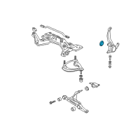 OEM 1995 Honda Civic Ring, Front Knuckle Diagram - 44348-SR3-000